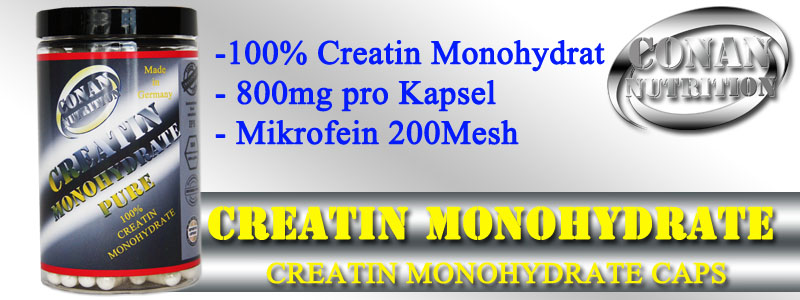 Conan Nutrition CREATIN MONOHYDRATE PURE Banner